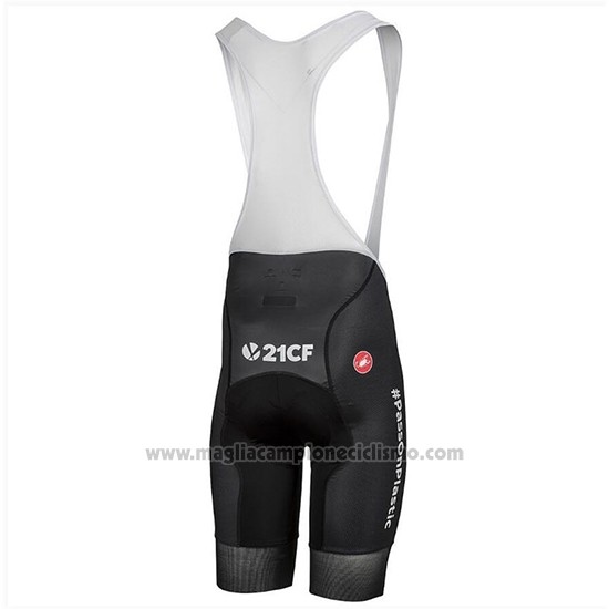 2018 Abbigliamento Ciclismo Sky Bianco Nero Manica Corta e Salopette
